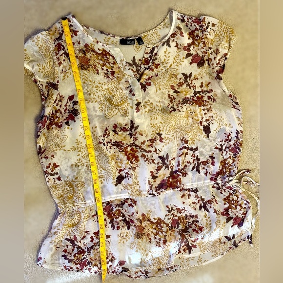 a.n.a. Boho Tie Waist Loose Blouse - Picture 6 of 8